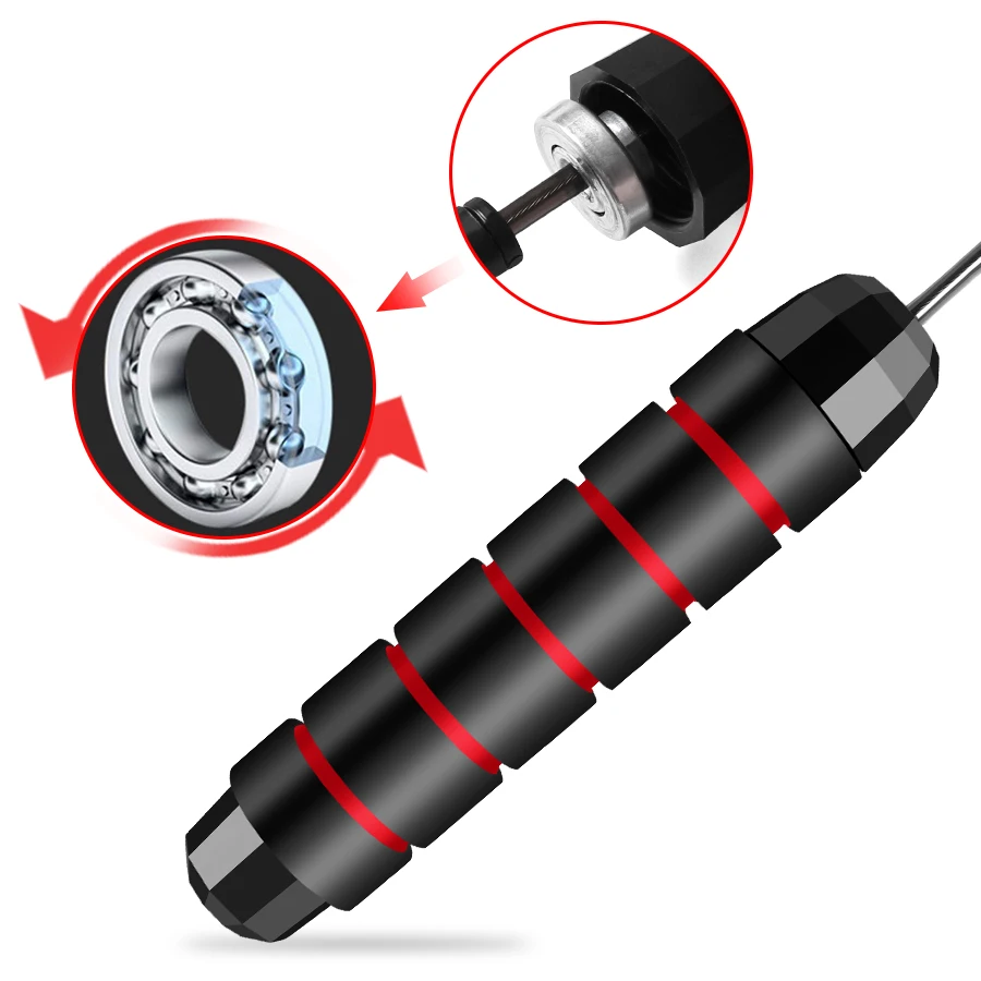 Speed Jump Rope – Adjustable Steel Wire Skipping Rope for Exercise & Home Training