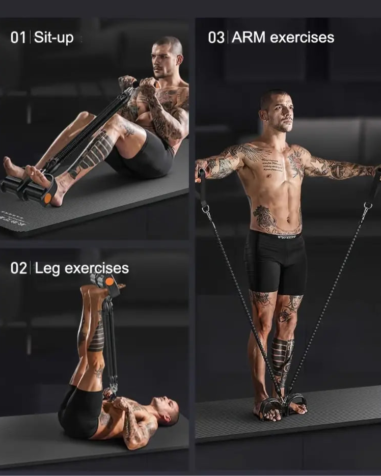 Pedal Resistance Band with Foam Handles – Full-Body Fitness & Stretch Trainer