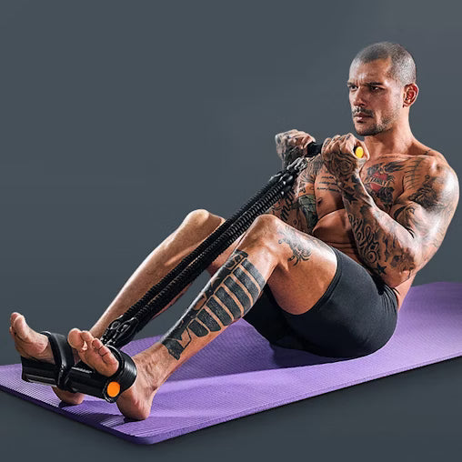 Pedal Resistance Band with Foam Handles – Full-Body Fitness & Stretch Trainer