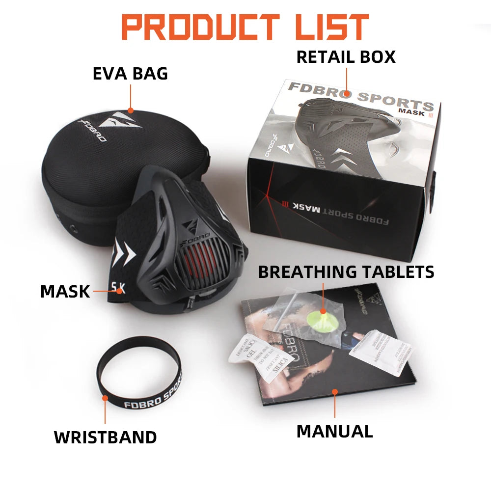 FDBRO Sports Training Mask – Cardio & Fitness Endurance