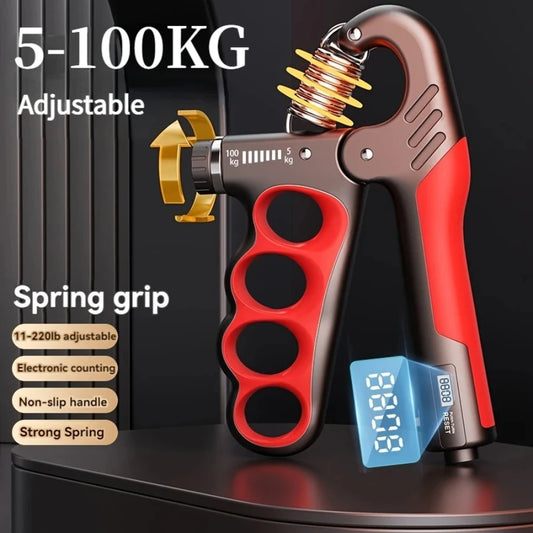OUZEY Adjustable Grip Strengthener – 5-100kg Hand & Wrist Exerciser