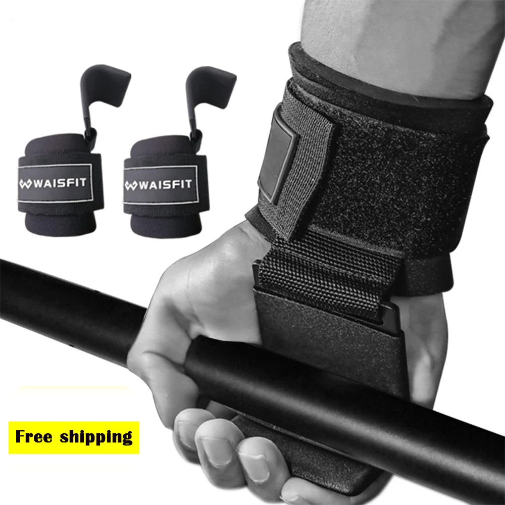 Weight Lifting Hooks with Wrist Straps – Grip Support for Pull-Ups, Deadlifts & Powerlifting (2pcs)
